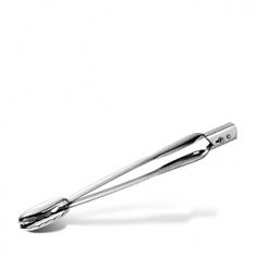 This original stainless tool was designed to complement manufacturer's cookware. The locking tongs feature a firm spring mechanism to securely grip foods. The large size is ideal for use on the grill, turning meats and vegetables. Features: -All Profe.