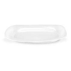 Durable porcelain construction. Modern, organic rim styling and ridges. Rectangular sandwich tray. Microwave- and dishwasher-safe. Dimensions: 13.5L x 9W x 2.1H inches. Serve them up on the Sophie Conran White Sandwich Tray and even the simplest sandwiches will look like they are a gourmet feast. Delicate in appearance, yet durable in design, this tray is crafted of sturdy porcelain. It's safe for the freezer, microwave, oven and dishwasher, making it ideal for everyday meals. About PortmeirionStrikingly beautiful, eminently practical, refreshingly affordable. These are the enduring values bequeathed to Portmeirion by its legendary co-founder and designer, Susan Williams-Ellis. Her father, architect Sir Clough Williams-Ellis, was the designer of Portmeirion, the North Wales village whose fanciful architecture has drawn tourists and artists from around the world (including the creators of the classic 1960s TV show The Prisoner). Inspired by her fine arts training and creation of ceramic gifts for the village's gift shop, Susan Williams-Ellis (along with her husband Euan Cooper-Willis) founded Portmeirion Pottery in 1960. After 50+ years of innovation, the Portmeirion Group is not only an icon of British design, but also a testament to the extraordinarily creative life of Susan Williams-Ellis. The style of Portmeirion dinnerware and serveware is marked by a passion for both pottery manufacturing and trend-setting design. Beautiful, tactile, nature-inspired patterns are a defining quality of Portmeirion housewares, from its world-renowned botanical designs modeled on antiquarian books to the breezy, natural colors of its porcelain and earthenware. Today, the Portmeirion Group's design legacy continues to evolve, through iconic brands such as Spode, the Pomona Classics collection, and the award-winning collaboration of Sophie Conran for Portmeirion. Sophie Conran for Portmeirion: Successful collaborations have provided design inspiration throughout Sophie Conran's life. Her father, designer Sir Terence Conran, and mother, food writer Caroline Conran, have been the pillars of her eclectic mix of cooking, writing, and interior design. In pairing with the iconic British housewares brand Portmeirion, Conran has created another successful collaboration: Sophie Conran for Portmeirion, an award-winning collection of dinnerware, serveware, and drinkware for the practical, multi-functional needs of contemporary kitchens. Launched in 2006, Sophie Conran for Portmeirion immediately received the Elle Deco Style Award for Best in Kitchens, and two years later, the House Beautiful Award for Best in Tableware. The soulful, tactile beauty of these oven-to-tableware pieces is exemplified by rippled surfaces and edges that evoke a potter's hand. This down-to-earth style is complemented by charming pastels, gentle earth tones, and classic whites and pinks, for a collection that will lighten and enliven contemporary kitchen decors. Though delicate to the eye and touch, these plates and bowls are built for durable performance, with microwave- and dishwasher-safe porcelain that's casual enough for breakfast and elegant enough for eye-catching dinners.