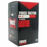 Force Factor Pre-Workout, 120 Capsules. Pre-Workout. Increase Nitric Oxide. Improve Endurance. Maximize Strength. Force Factor is a powerful premium growth enhancing hemodilator that has been scientifically formulated to boost Nitric Oxide levels in the body. The L-Arginine enhancement in Force Factor, along with Force Factor's proprietary blend of all natural, high quality ingredients, increases the body's energy, strength, and endurance levels by stimulating the natural production of Nitric Oxide, a critical player in the recovery and renewal process. The result is a dramatic increase in muscle size, power output, load capacity, and a perpetually pumped up physique. Serving Size - 4 Capsules Servings Per Container - 30 Ingredients: Gelatin. Extended Size Details: 120 Capsules Directions: Workout Days: Take two (2) four (4) capsules 30 minutes before lunch and two (2) four (4) capsules 30 minutes before working out. Non-Workout Days: take two (2) four (4) capsules 30 minutes before breakfast and two (2) four (4) capsules 30 minutes before lunch. Do not exceed 8 capsules per day. Warnings: use only as directed. Consult your physician before use if you are pregnant or nursing, have a serious medical condition, or use prescription medications. For adults use only.