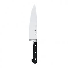 Large-sized 8-inch multipurpose chef's knife for chopping, mincing, slicing and dicing Made of stain-resistant carbon steel that's hot drop forged for durability Triple riveted handle surrounds a full tang Full bolster provides weight and ensures safety Handwash with mild cleanser; lifetime warranty Diswasher safe - hand washing recommended Full-tang triple-rivet handle A good chef's knife becomes your daily kitchen companion. It's used for everything from prepping steaks for the grill to finely mincing onions, and chances are you'll reach for it every time you cook-so it better be good. This lower-priced line from Henckels is a great value: excellent quality knives with their standard lifetime warranty. There's good balance, and the handles are a shade heavier than other lines, which some cooks will prefer. The 8-inch blade length is the most practical for multipurpose use, and regular sharpening will keep the stainless-steel blade razor-sharp. It's only minimally flexible, which makes it a great choice for vegetables such as potatoes and turnips. While it's dishwasher-safe, unless it needs sanitizing after use with raw meat, it's often easier to hand wash. -Jill LightnerProduct DescriptionJ.A. Henckels International Paring Knives are perfectly designed for smaller kitchen tasks such as peeling or coring vegetables and fruits. 3-pc set includes: 3.5-inch paring knife, 3-inch vegetable knife and a 2-inch peeling knife. Lifetime limited manufacturer warranty. Dishwasher safe.
