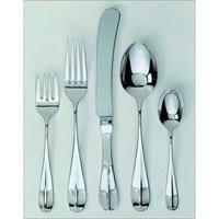 Simple and elegant the Classic English style flatware by Ginkgo is great for both entertaining a house full of people and for a quiet breakfast at home. It has a rattail style handle. With 18/0 stainless steel protecting the flatware against corrosion Classic English is well made and durable. This flatware is sure to last and will make an excellent addition to your table. Set Includes: Dinner fork Dinner spoon Dinner knife Salad fork Teaspoon Features: Mirror finish. Versatile design. 18/0 Stainless steel. Dishwasher safe.