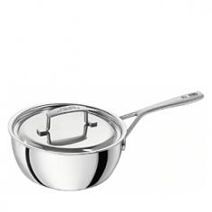 Five-ply, fully clad stainless-steel construction brings exceptional heat retention and distribution to this innovative Zwilling J.a. Henckels cookware. Designed for quick and even heating that makes for outstanding frying and browning, each pan features a beautiful Silvinox finish for easy cleaning and lasting shine.