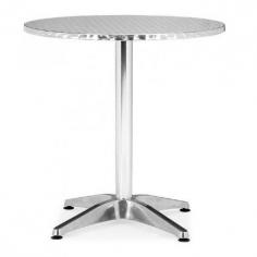 Christabel Round Table by Zuo Modern 700601. This Christabel Round Table by - Zuo Modern features an eye-catching round table top made of aluminium wrapped MDF. Robust construction makes Christabel Round Table by - Zuo Modern furniture item ideal for commercial use. You can use Christabel Round Table by - Zuo Modern in various different ways like sitting comfortably and browsing the net, having breakfast or meals, enjoying a cup of coffee etc. This Christabel Round Table by - Zuo Modern is ideal for outdoor dining and also makes a perfect cafe setting. You can place this Christabel Round Table by - Zuo Modern Branding Aluminium Round Table in the lawn and match it with designer chairs to enjoy your morning tea. The base has adjustable feet that nicely contour to level. Eye-Catching Round Table Top. Perfect For a Small Cafe Sitting. Christabel Round Table is Ideal For Outdoor Dining. The Base Has Adjustable Feet That Nicely Contour to Level. Some Assembly Required. Specifications Product Type Round Table Collection Name Christabel Brand Zuo Modern Frame Shape Round Frame Material Aluminium Finish aluminium Style Modern Dimensions Width 27.50 in. Depth 27.50 in. Height 28 in. Dimensions 27.5" W x 27.5" D x 28" H Weight 21 lbs. Please refer to the Specifications to determine what items are included since sometimes the image shows more or less items. If you are not sure, please contact us and our customer service will be glad to help.