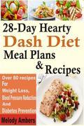 Reduce fat, look good, and enjoy the best of health! The dash diet isn't the newest health fad. On the contrary, it works. Voted by The National Institute of Health for both healthy eating and diabetes, dash diet is the diet you have been looking for. There are over 80 mouthwatering recipes in this book and they are deliciously presented to fit into a 28day (4weeks) plan to guide you from day to day. It contains:1.Tips on how to get started2. Tasty recipes for breakfast, lunch, dinner and snacks.3.Delicious and hearty foods to help in blood pressure reduction, weight loss, and improved health. By following the tasty and nutritional recipes in this book, you will be able to:* Reduce your cholesterol and blood pressure* Look trim and fit* Improve flood flow and gain a healthy heart* Engage in your day to day activities with vigor* Save money by not spending on medical bills from now and till forever* Enjoy your meals and be healthier still With the dash diet, achieving the body you desire is now a possibility. The recipes are diverse, fresh, tasty and easy to make. So buy this book, enjoy the recipes and start turning heads now!