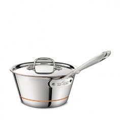 Copper-Core combines the ideal benefits of copper heat conduction with the cleaning ease of stainless steel. Because this formula is a carefully-guarded All-Clad innovation, no other cookware in the world can match the performance standards of its unique bonded design.