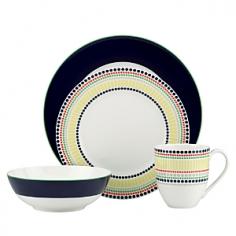 Web exclusive! Rejuvenate your tabletop with this vibrant place setting. Dine in chic, colorful style with Kate Spade New York Hopscotch Drive Navy 4-pc. Place Setting. Made from beautiful enduring porcelain in a white and blue or multicolored design, this set includes a coordinating dinner plate, accent plate, bowl and mug. Whether you're enjoying a casual Sunday breakfast or hosting a dinner party, this place setting is a perfect dinnerware choice. Navy multi Includes: dinner plate, accent plate, soup/cereal bowl and mug Dinner plate: 11.25" diameter Accent plate: 9.2" diameter Soup/cereal bowl: 6.75" diameter Mug: 14-ounces Porcelain Imported