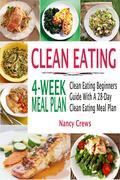 Clean Eating Makes It Easier To Eat HealthyThe clean eating lifestyle is great for those who want to lose weight or just want to be healthy and fit. However, you don't have to sacrifice eating good food. You can still enjoy the flavors that you love. All that is required is to edit the food you eat and learn to make healthier choices. The Clean Eating 4-Week Meal Plan includes all you need to get started and learn how to choose natural and unprocessed foods that will give your body the most benefit. The clean eating meal plan in this beginners guide is spread over four weeks. Everything you will eat for breakfast, lunch, dinner and snacks is clearly itemized. The recipes are simple and easy to follow. A Clean Eating Pantry Checklist is also provided so you know what to buy in the grocery store. Getting the right dieting results is easier when you eat food that you love. In this book, the 84 easy recipes with fresh, all-natural, whole foods make it easy to make flavorful and delicious clean eating-friendly meals. No matter the type of flavor you like, you will always find something to your liking. Now you can get amazing and continuous results on your road to weight loss!