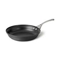 Nonstick omelette pan. Heavy-duty, hard-anodized aluminum. Cast stainless steel loop handles. Dishwasher safe for easy cleanup. Available with or without lid. 8- or 12-inch option. With the triple-layer, PFOA-free nonstick on the Calphalon Contemporary Nonstick Omelette Pan, you won't need to use as much oil - hello, low-fat cooking. And that nonstick surface is built tough - in fact, this omelette pan is even dishwasher safe for easy, breezy cleanup. The hard-anodized, heavy-duty aluminum facilitates even heating, and the stainless steel loop handle has a sleek, chic look. Choose your size and whether you'd like to include the lid. Oven safe up to 450 degrees Fahrenheit. With manufacturer's lifetime warranty. About CalphalonCalphalon's mission is to be the culinary authority in kitchenwares, enhancing the home chef's food experience during planning, prep, cooking, baking, and serving. Based in Toledo, Ohio, Calphalon is a leading manufacturer of professional quality cookware, cutlery, bakeware, and kitchen accessories for the home chef. Calphalon is a Newell-Rubbermaid company. Calphalon's goal is to give you, the home chef, all the tools you need to realize your highest potential in the kitchen. From your holiday roasting pan to your everyday fry pan, count on Calphalon to be your culinary partner - day in and day out, for breakfast, lunch, and dinner for a lifetime. Size: 12 in.