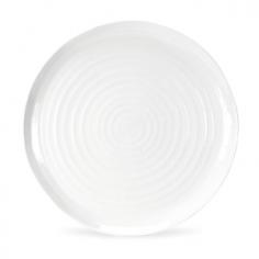 Made of sturdy porcelain. Strong and durable, yet lightweight. Round serving platter. Microwave- and dishwasher-safe. Dimensions: 12 diam. x 1H inches. Serve up something they'll talk about for days to come on the Sophie Conran White Round Platter. Crafted of durable porcelain, this platter is freezer, microwave, oven- and dishwasher-safe. It's perfect for dinner parties and family dinners, and also makes a great gift. About PortmeirionStrikingly beautiful, eminently practical, refreshingly affordable. These are the enduring values bequeathed to Portmeirion by its legendary co-founder and designer, Susan Williams-Ellis. Her father, architect Sir Clough Williams-Ellis, was the designer of Portmeirion, the North Wales village whose fanciful architecture has drawn tourists and artists from around the world (including the creators of the classic 1960s TV show The Prisoner). Inspired by her fine arts training and creation of ceramic gifts for the village's gift shop, Susan Williams-Ellis (along with her husband Euan Cooper-Willis) founded Portmeirion Pottery in 1960. After 50+ years of innovation, the Portmeirion Group is not only an icon of British design, but also a testament to the extraordinarily creative life of Susan Williams-Ellis. The style of Portmeirion dinnerware and serveware is marked by a passion for both pottery manufacturing and trend-setting design. Beautiful, tactile, nature-inspired patterns are a defining quality of Portmeirion housewares, from its world-renowned botanical designs modeled on antiquarian books to the breezy, natural colors of its porcelain and earthenware. Today, the Portmeirion Group's design legacy continues to evolve, through iconic brands such as Spode, the Pomona Classics collection, and the award-winning collaboration of Sophie Conran for Portmeirion. Sophie Conran for Portmeirion: Successful collaborations have provided design inspiration throughout Sophie Conran's life. Her father, designer Sir Terence Conran, and mother, food writer Caroline Conran, have been the pillars of her eclectic mix of cooking, writing, and interior design. In pairing with the iconic British housewares brand Portmeirion, Conran has created another successful collaboration: Sophie Conran for Portmeirion, an award-winning collection of dinnerware, serveware, and drinkware for the practical, multi-functional needs of contemporary kitchens. Launched in 2006, Sophie Conran for Portmeirion immediately received the Elle Deco Style Award for Best in Kitchens, and two years later, the House Beautiful Award for Best in Tableware. The soulful, tactile beauty of these oven-to-tableware pieces is exemplified by rippled surfaces and edges that evoke a potter's hand. This down-to-earth style is complemented by charming pastels, gentle earth tones, and classic whites and pinks, for a collection that will lighten and enliven contemporary kitchen decors. Though delicate to the eye and touch, these plates and bowls are built for durable performance, with microwave- and dishwasher-safe porcelain that's casual enough for breakfast and elegant enough for eye-catching dinners.
