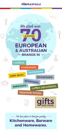 PurpleSpoilz is one of the leading online stores to buy kitchen accessories, barware, and homewares. We stock over 70 leading brands and deliver Australia wide. 