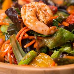 Roasted Shrimp & Veggie Salad