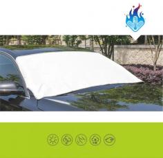 Front Windshield Radi-Cool Coated Sunshade Cover
https://www.manful.com/product/radi-cool-covers/front-windshield-radicool-coated-sunshade-cover.html
Features
Cooling: Efficient radiative cooling, insulating solar energy.

Environmental protection: No additional energy consumption.

Reflection: Reflection, blocking sunlight.

Self-Cleaning: Hydrophobic, oleophoic, antifouling, and easy-cleaning.

Water resistance: The surface has Lotus Leaf Effect, and the fabric is impervious to water

Dust resistance, easy-cleaning: Water-repellent and do not attract dust.

Durability: High anti-ultraviolet, anti-aging.