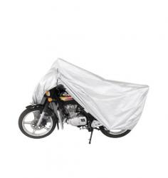 1201003 Silver Polyester Motorcycle Cover Manufacturers
https://www.manful.com/product/motorcycle-covers/
Protects your motorcycle against rain, snow,sunlight, dust.

Double-stitched for strength and durability.

Elastic sewn into hems at front and rear holds coverto the motorcycle.

Select the correct cover size for your motorcycle.

